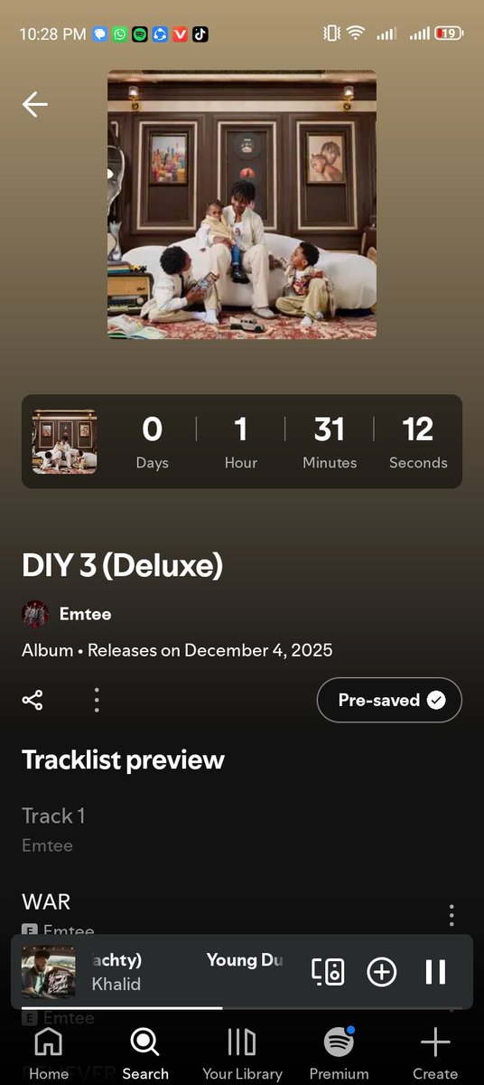 FebruaryDrew's tweet image. DIY3 deluxe midnight..let's feast Hustle gang
#Emtee