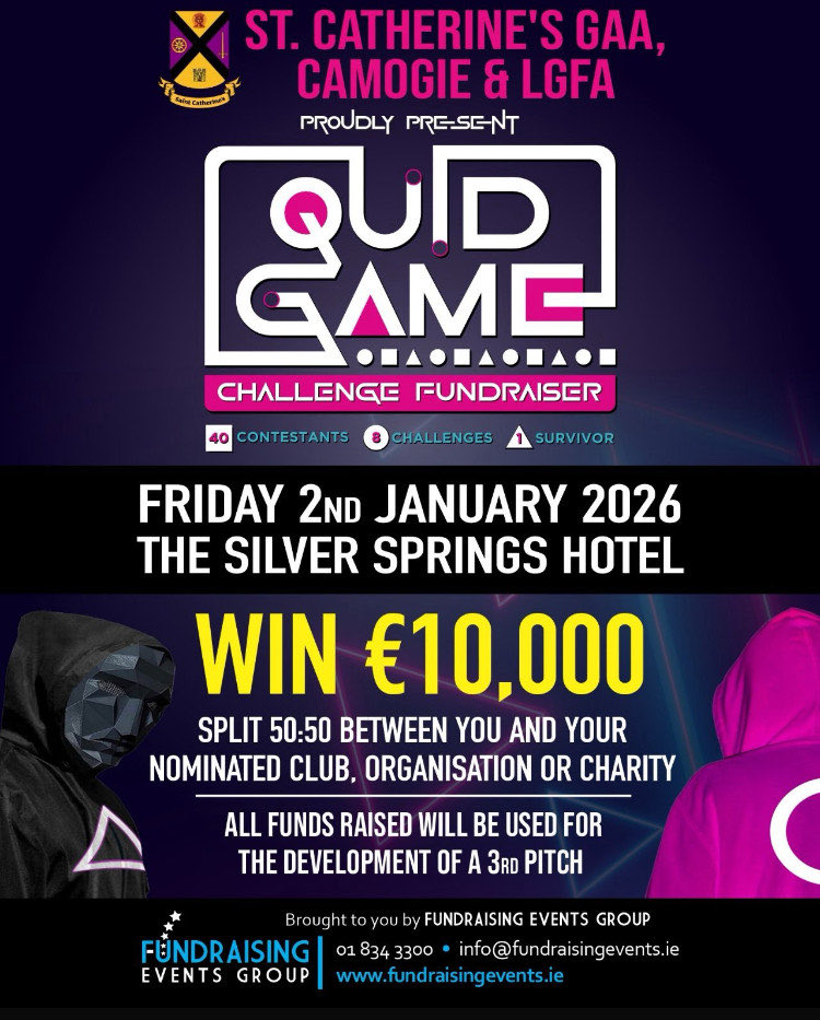 Stay Tuned for Details of Our Quid Games Contestants, their sponsors &amp; chosen good causes!
 
Tickets on sale in English’s Shop or from Eleanor Galvin (086 8306261)
 
Don’t forget to support your favourite contestant here!
 
idonate.ie/event/StCather…