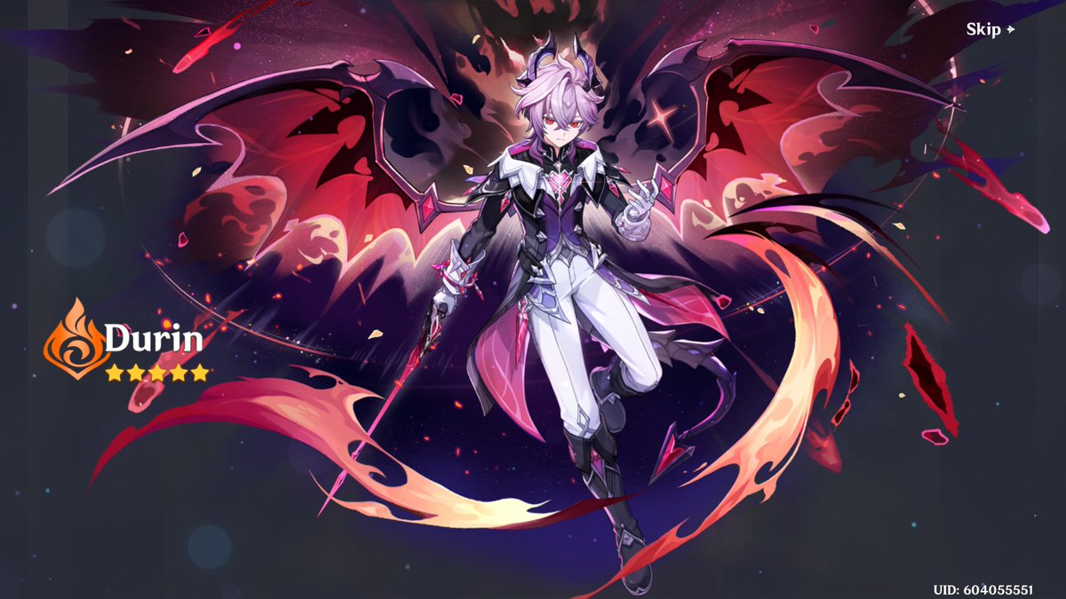 devthadevil's tweet image. I'm a little behind on my recent gacha successes. Durin came home last night! He was guaranteed, never got Nefer. Still super glad to welcome him into my party!