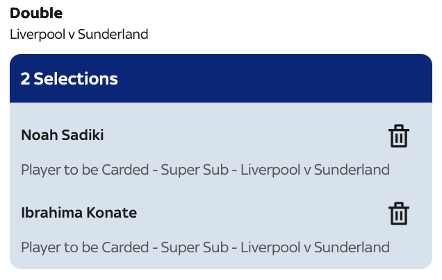 KingOnBets's tweet photo. ⚡ In-Play Bet
 
📍 Match: Liverpool vs Sunderland
 
🎯 Pick: Sadiki &amp; Konate to be Carded
 
💰 Odds: (Sky Bet)
 
💵 Units: 1

• Both have made clumsy fouls that should've both been cards already 
• Both are definitely on final warnings

#KingOnBets 👑 | #GambleResponsibly https://t.co/o4UvZsIzC8