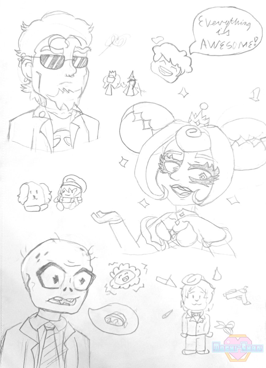 __Mochi__chan__'s tweet photo. JUST RANDOM DRAWINGS!!! 🫨
•
•
•
(Don't worry, I'm still drawing WOTFI 2025!)

#Postal2 #thelegomovie #wicked #smg4 #pvz #bloodmoney #theknightsofguinevere #justrandom #lol #fandoms https://t.co/sjkehqIvy4