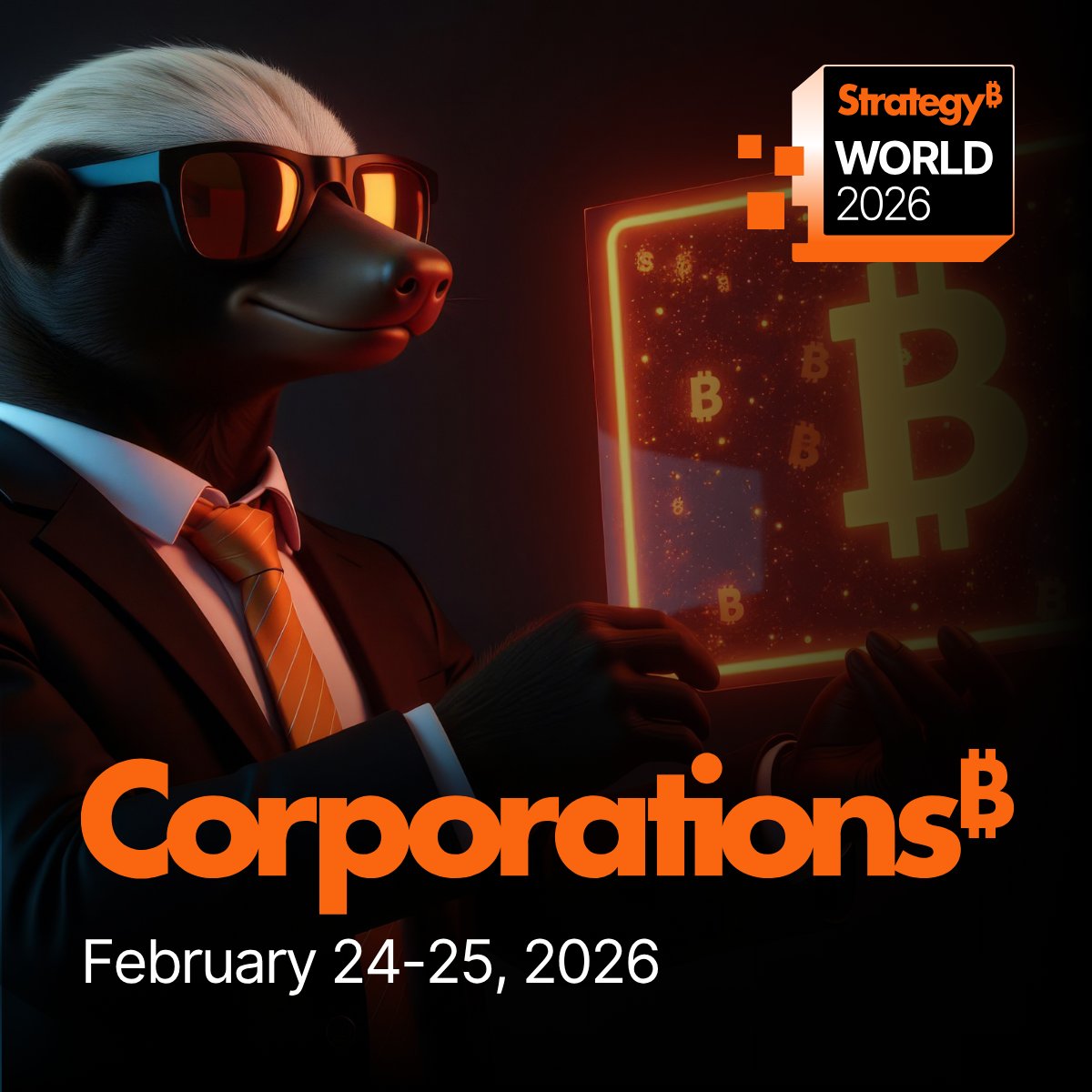 Join me at Strategy World 2026 for Bitcoin for Corporations at the Wynn in  Las Vegas on February 24-25th! Use code HODL for Discounted Passes. Link in  thread.