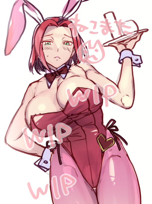コードギアス 紅月カレン バニーガール 
 仕上げるかはわからないwip 