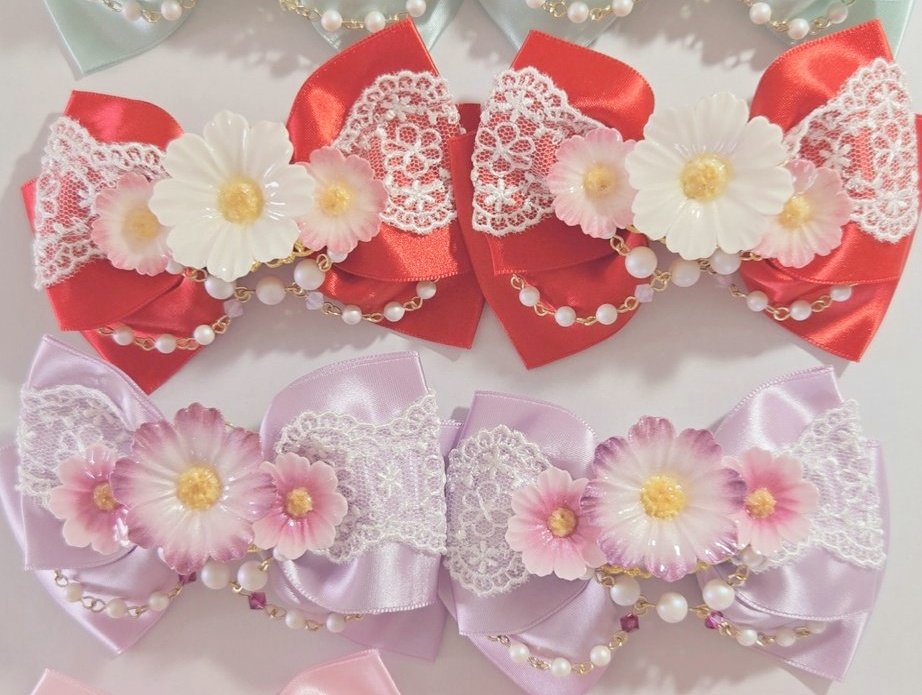 ラスト！ ・「さくら姫のリボンクリップ」(1～2枚目) 価格：16000円