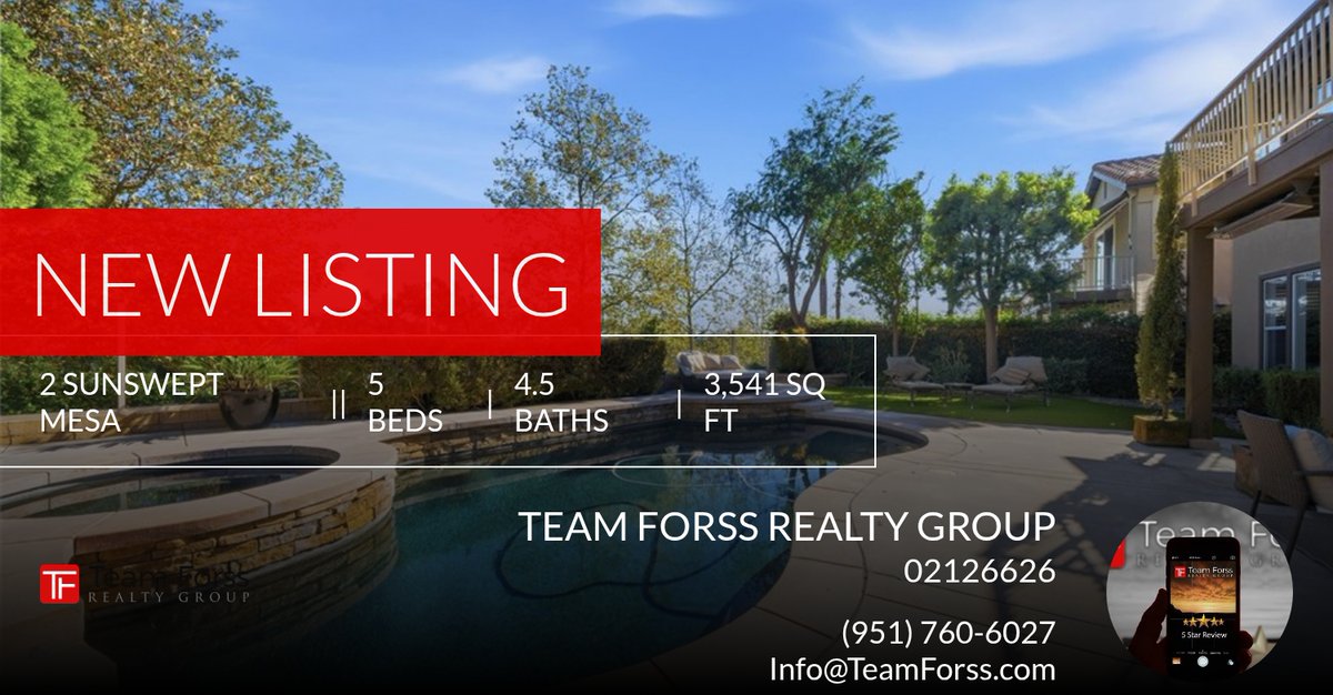📍 New Listing 📍 Take a look at this fantastic new property that just hit the market located at 2 Sunswept Mesa in Aliso Viejo. Reach out here or at (951) 760-6027 for more information

teamforss.com homeforsale.at/2_SUNSWEPT_MES…
