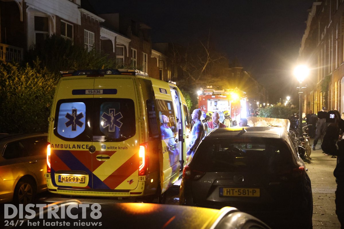 Middelbrand aan Copernicusstraat in Den Haag