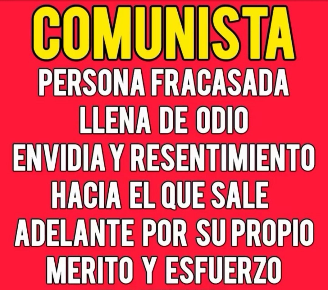 💥 LA HISTORIA, NO MIENTE.
No odian a los ricos, los envidian.
No quieren a la clase media, le temen.
No aman a los pobres, los utilizan.👀