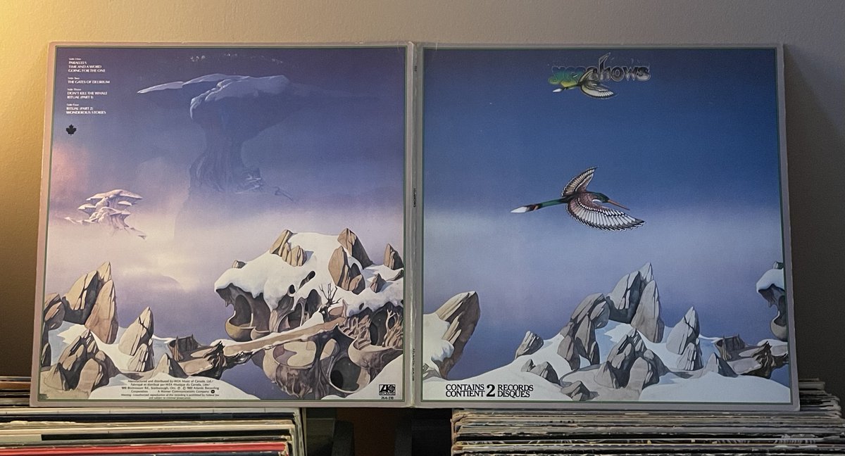 SentierDiscret's tweet image. écoute Yesshows (live) de Yes (19 décembre 1980). Enregistré en 76-78. Un spectacle que j&apos;ai eu la chance de voir au Colisée de Québec, le 18 avril 1979. 
😀
#yes #yesshows #prog #vinyle