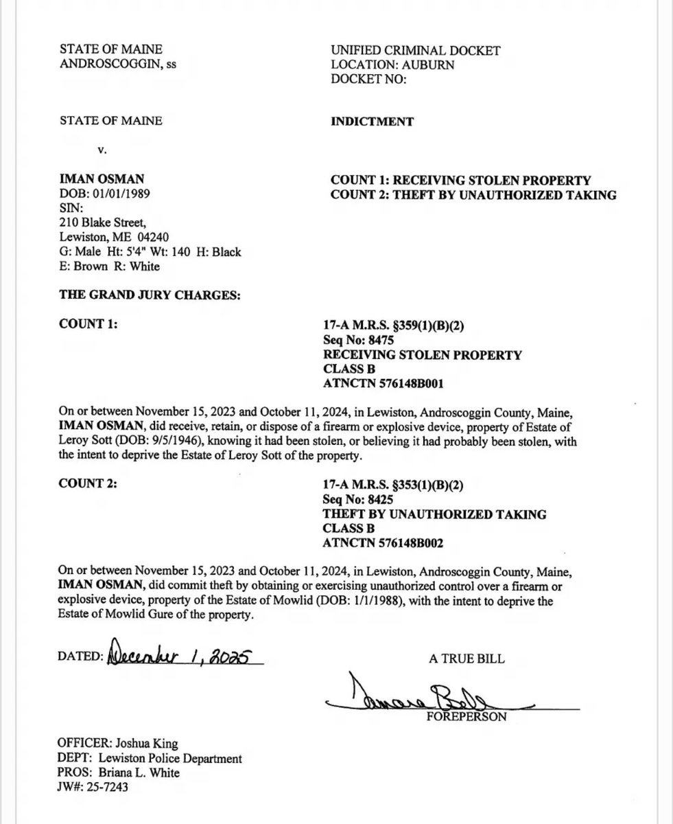 libsoftiktok's tweet image. Somalian Maine city councilor elect and school board member was just indicted on charges for allegedly stealing guns

Here he is at an annual Somali celebration this week

HE MUST RESIGN IMMEDIATELY

You can contact the school board chair and superintendent here:…