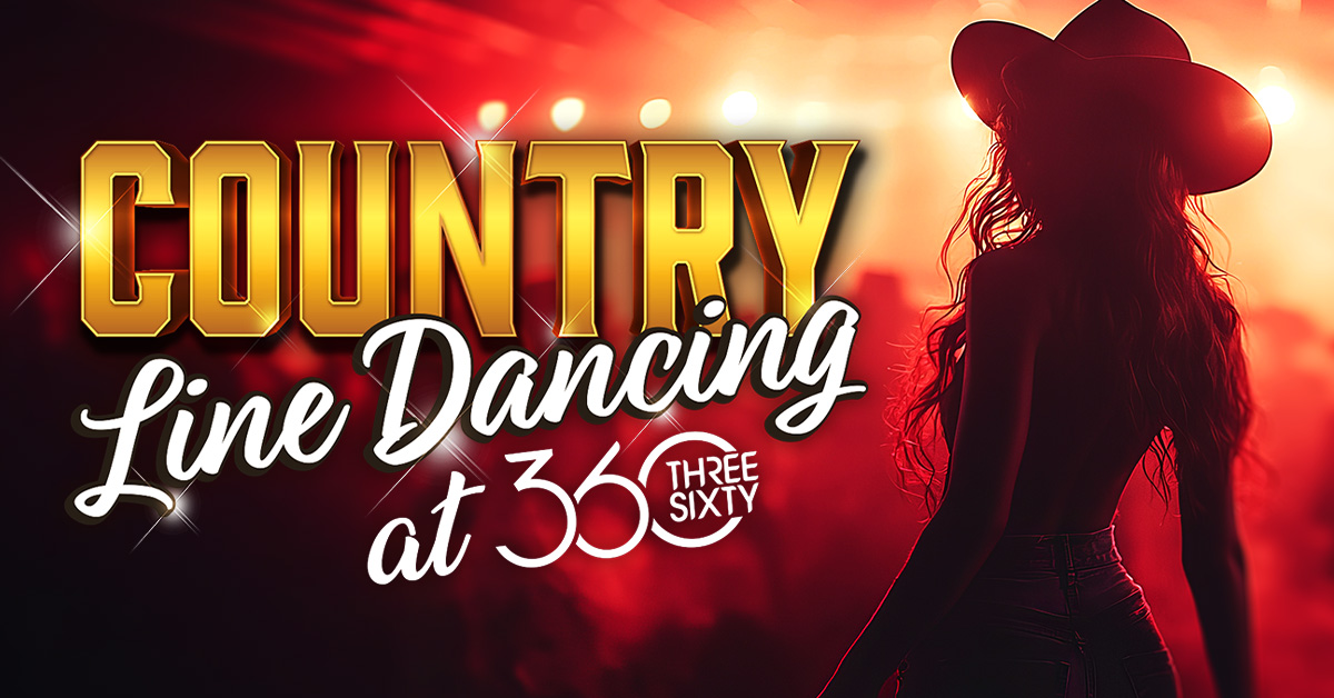 Tomorrow,  hit the dance floor for the the ultimate country night with line dancing! Whether you're a seasoned dancer or a first timer, we’ve got something for everyone. Doors open at 7pm and admission is free!
