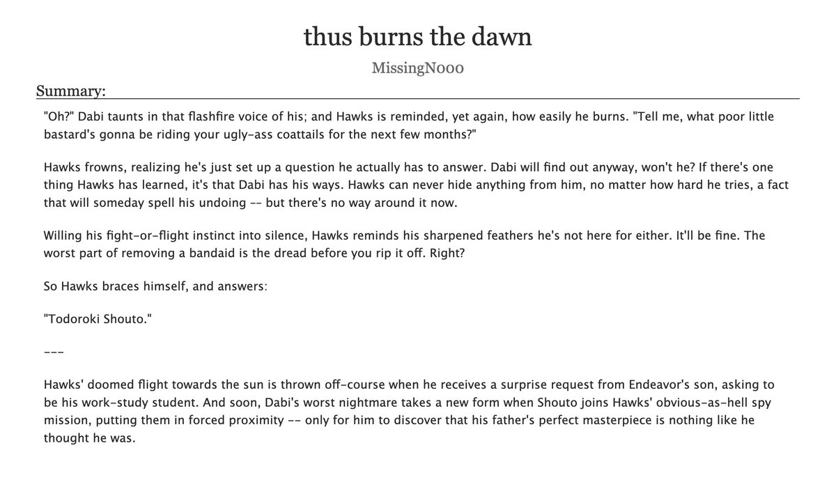 ~chi~ || bnha fic 📌 ! tweet media