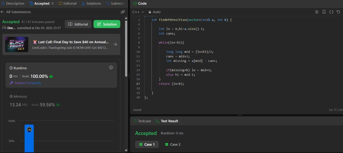 github_devloper's tweet image. Grind Update (Day 20,21,22) ✅

&amp;gt;&amp;gt; Got done typical binary search on answers questions... Quite confusing

&amp;gt;&amp;gt;University exams are on end of month...PUT on the way😭

#DSA #100daysofcode #TUFWinterArc #buildinpublic