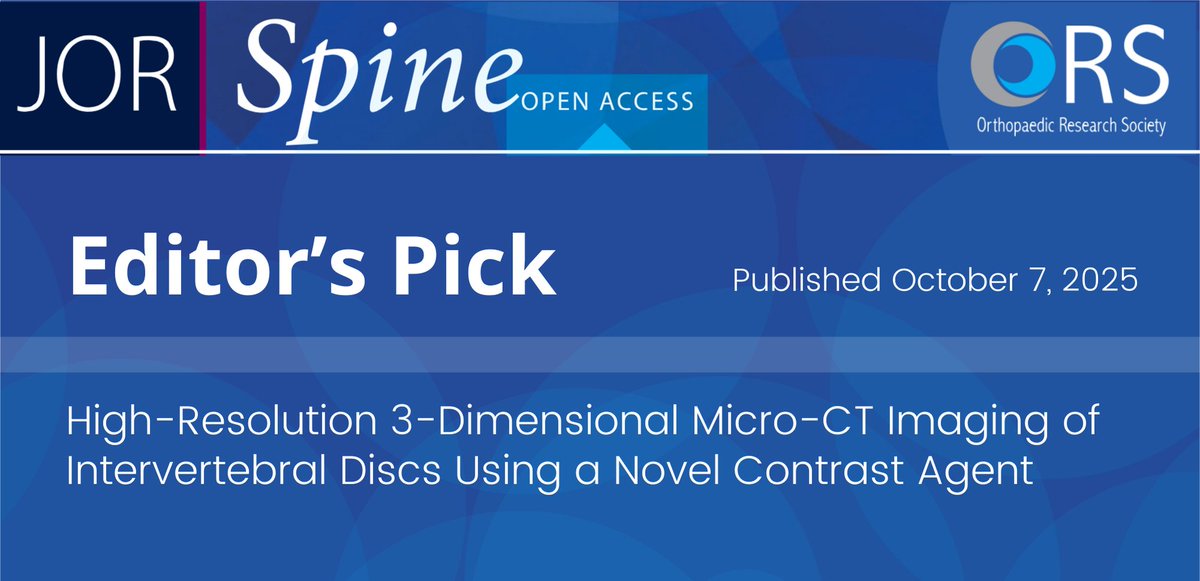 Orthopaedic Research Society tweet media