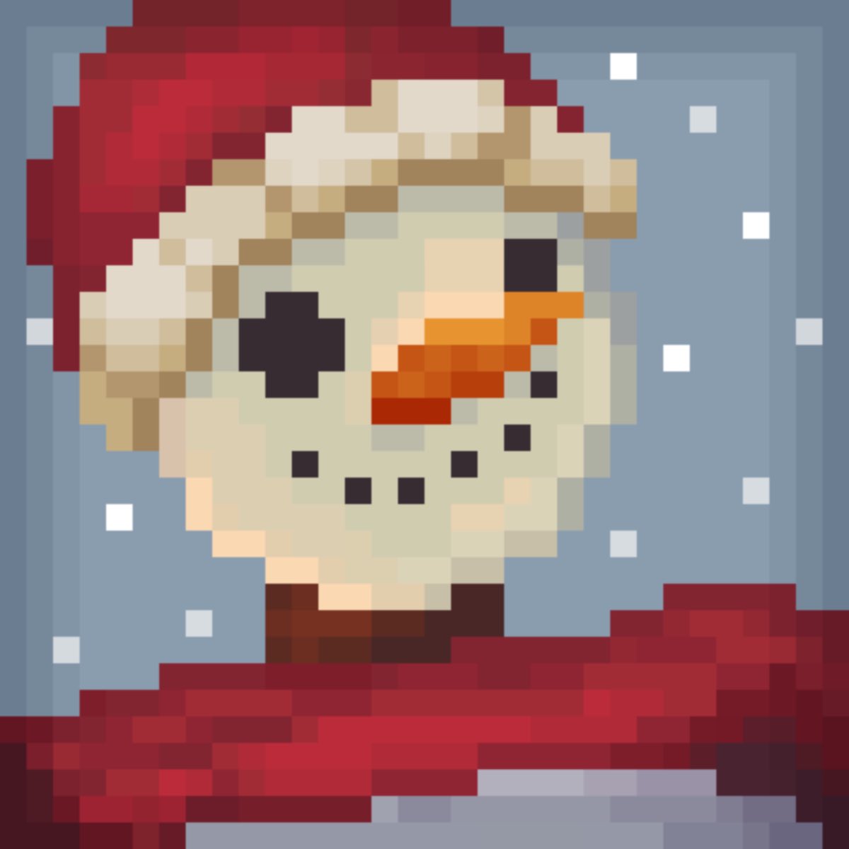 I made a drawing of the new Snowman #Bastion skin coming in the next #Overwatch2 Season!! ☃️ He’s so cute 🥰 I love this skin.

//
#Overwatch #OverwatchFanart #Overwatch2Fanart #BastionOverwatch #Pixelart #Art #pixelartist