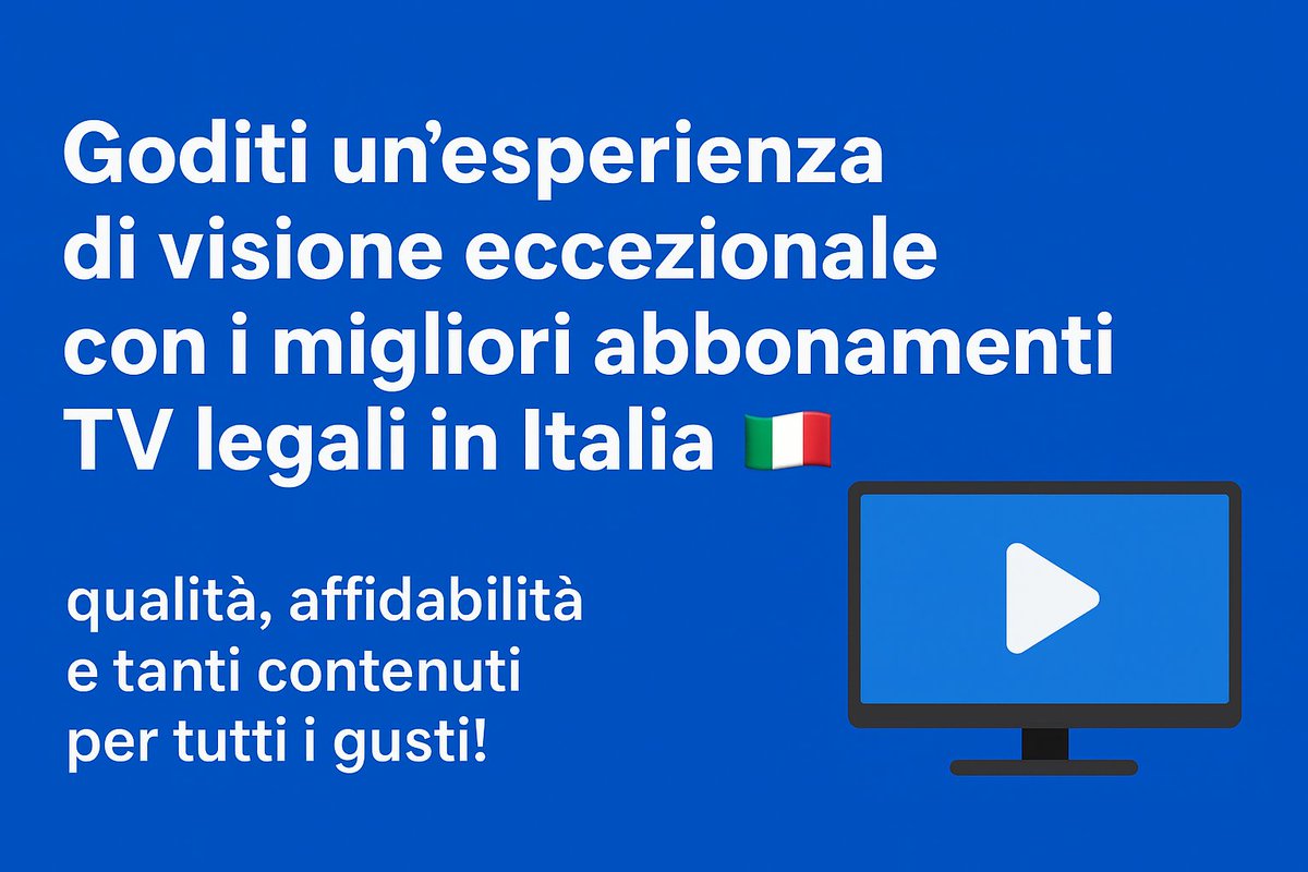 Cerchi il Miglior Abbonamento TV Italia? 🇮🇹 Non perderti la guida completa! Qualità, stabilità e prezzi imbattibili.
Scopri tutto su 👉 tvcodex.Com
#tv italia #AbbonamentoTv #StreamingTV