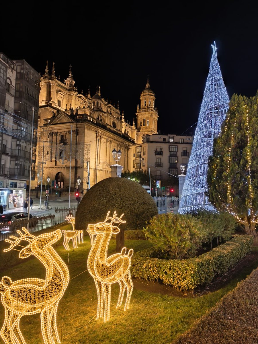 ✨ Participamos en el tradicional encendido de la iluminación especial de los edificios de la Diputación. 

🎄 Una luz que nos acompañará hasta el 7 de enero y que brillará también en la mágica noche de la #CarreraDeSanAntón.

La Navidad ya se siente en #Jaén… 🌟