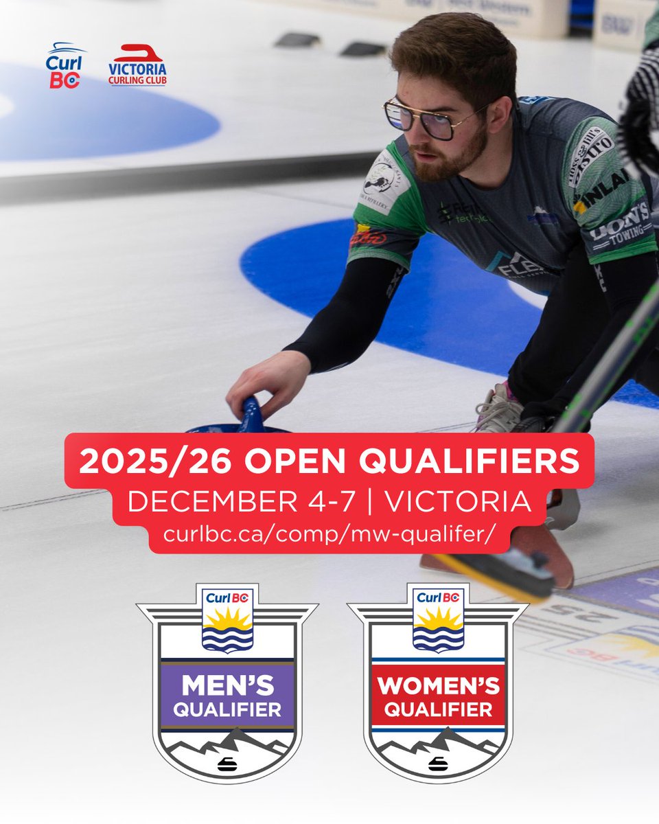 CurlBC's tweet image. The 2025/26 BC Open Qualifiers kick off tomorrow! 🥌🔥

📍 Victoria Curling Club
📅 Dec 4–7

Follow the draw + live scores 👉 curlbc.ca/comp/mw-qualif…

#CurlBC #BCChamps #RoadToEsquimalt #Curling #GoBCGo