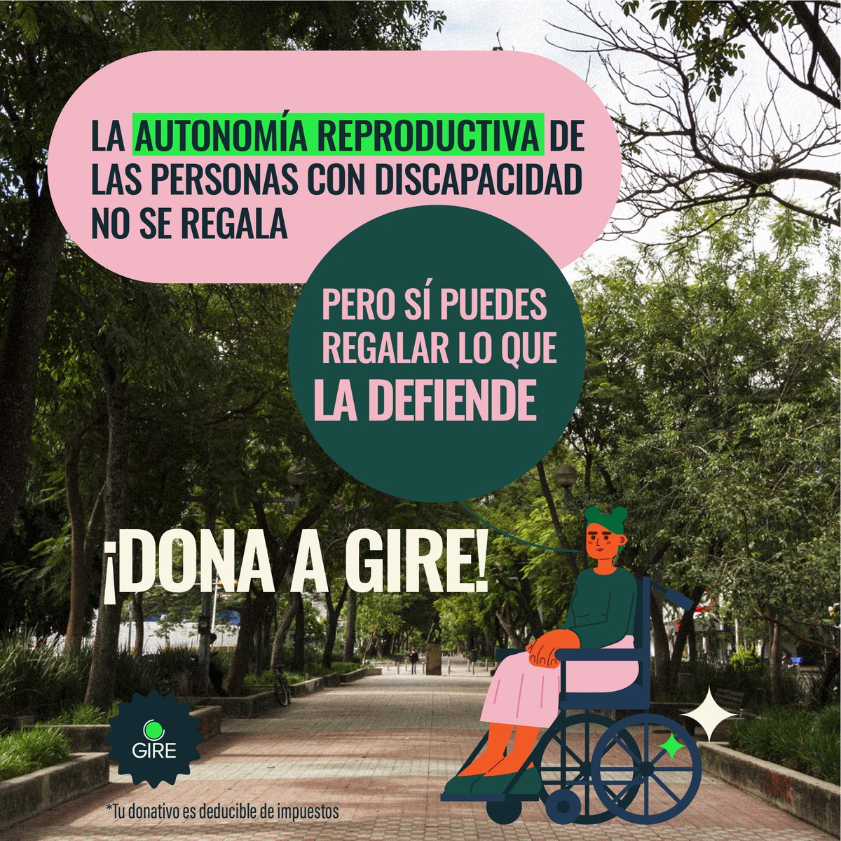 GIRE_mx's tweet image. Hoy es un buen día para sumarte a la defensa de la autonomía reproductiva de las personas con discapacidad
👇
gire.org.mx/donativo/

#PcD #NadaDeNosotrasSinNosotras #DíaInternacionaDeLasPersonasConDiscapacidad