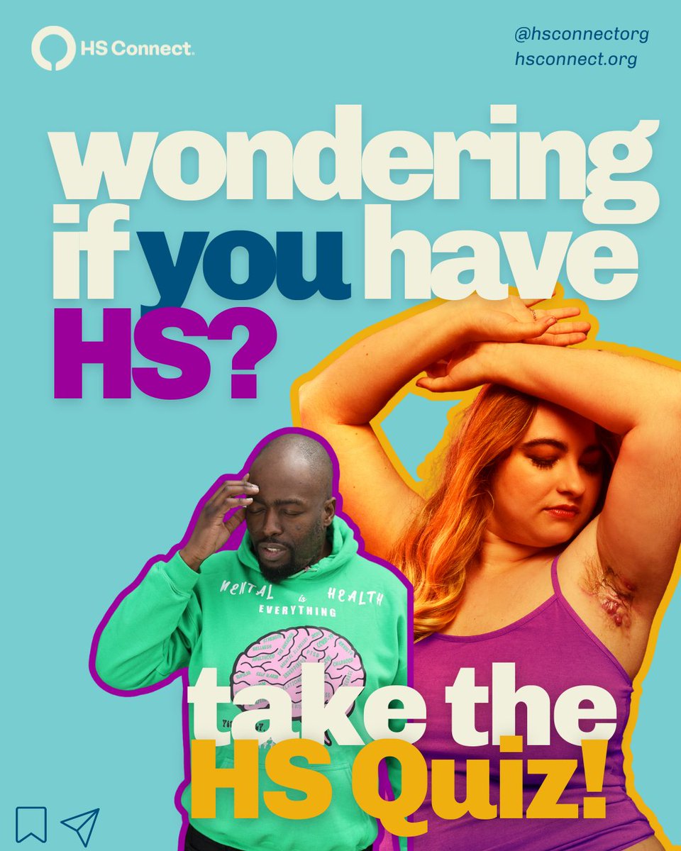 HSConnectOrg's tweet image. Is it HS? Take our quick "Could it be HS" quiz! HS goes underdiagnosed so often - taking a quick quiz could be the first step in getting you the right treatment.

❓Take the quiz here! hsconnect.org/what-is-hs/

#HSConnect #HidradenitisSuppurativa #HSAdvocacy