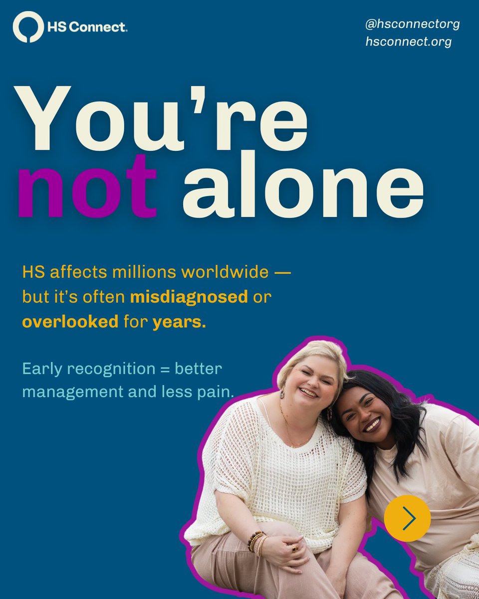 HSConnectOrg's tweet image. Is it HS? Take our quick "Could it be HS" quiz! HS goes underdiagnosed so often - taking a quick quiz could be the first step in getting you the right treatment.

❓Take the quiz here! hsconnect.org/what-is-hs/

#HSConnect #HidradenitisSuppurativa #HSAdvocacy