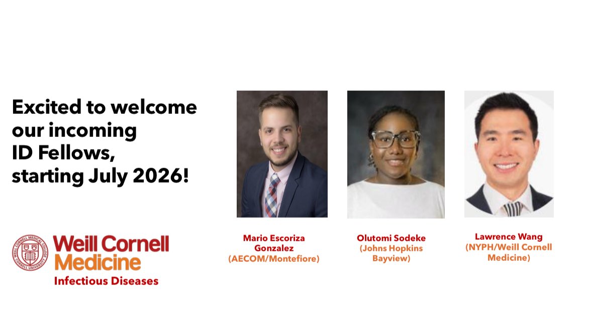 Weill Cornell Infectious Diseases Division tweet media