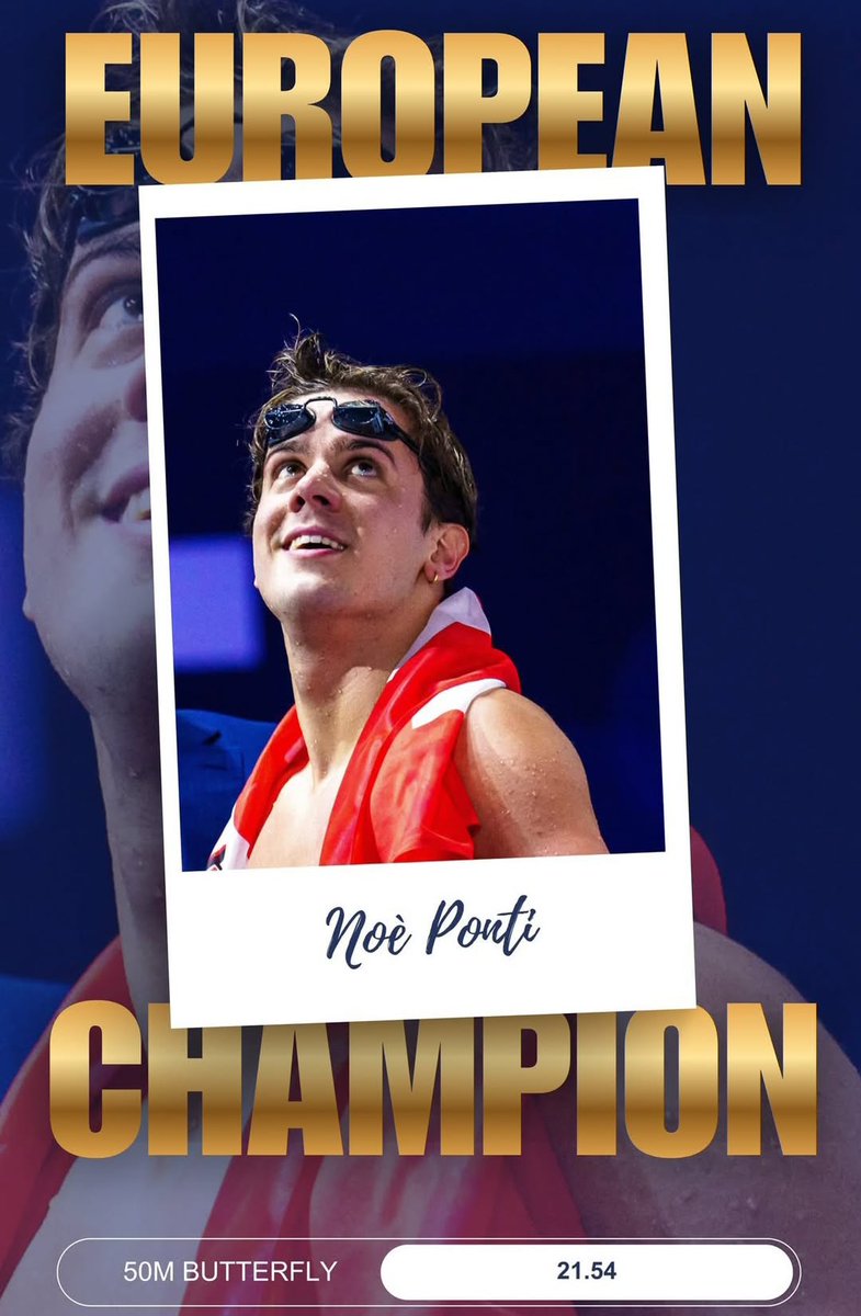 Sul tetto d' Europa.🥇
#NoèPonti #DrLucaDiTolla #Performance #Nutrition #Sport #EuropeanAquaticsChampionShips #Swimming #Lublin2025 #EuropeanChampion