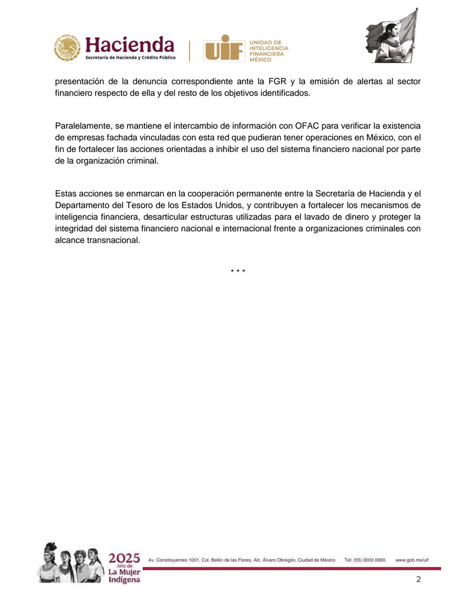 ImpactoVE's tweet photo. 🚨 MÉXICO SE SUMA A SANCIONES DE EE.UU.

México anunció sanciones contra la venezolana Jimena Araya “Rosita” tras unirse a la OFAC del @USTreasury.

Es señalada por apoyar al TDA como parte de una red de 5 personas vinculadas al entretenimiento que respaldan al grupo criminal. https://t.co/75PznILdZO