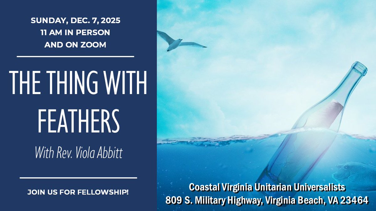 📰💙CVUU Weekly Courier!
🎄🎅🏽🍽️🥧Busy weekend UUs! Enjoy a delicious meal &amp; help us deck the halls of CVUU this Friday. Then join us Sunday for worship and our annual Holiday Bazaar! - mailchi.mp/473f372504e3/s…