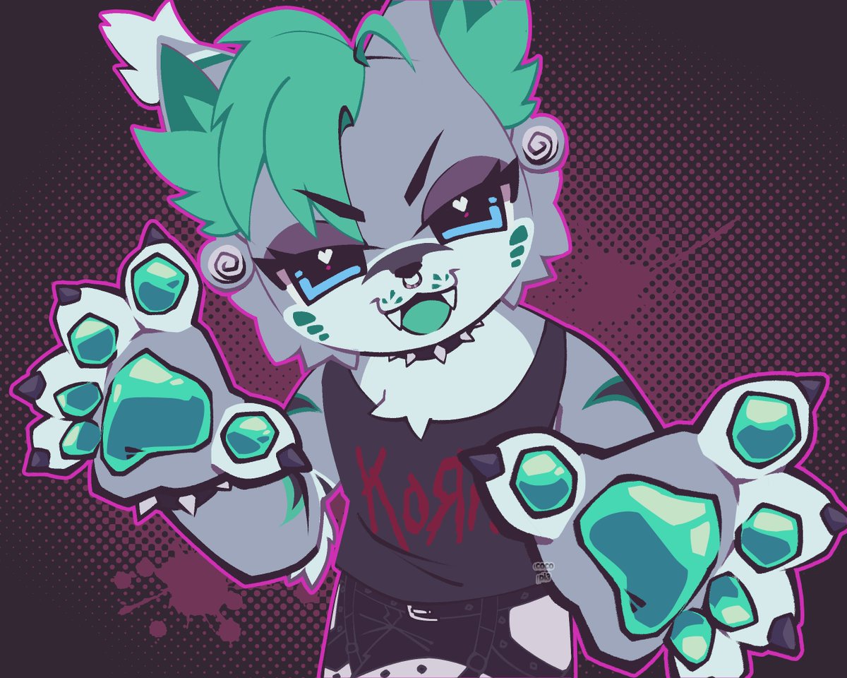 coco_pi3's tweet photo. Hi pals! I need to pay some important things ;_;

So i offer some slots for my NUMETAL YCH 😈 
for 20 USD ❗ Any species | Any type of bodie ❗ 
.
#furryartworks #ychcommission https://t.co/cSyKx1LnHe
