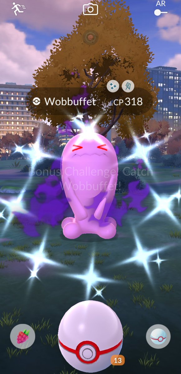 ZroWales's tweet photo. Omg shiny shadow Wobbuffet ✨️🤩 not the greatest IVs but looove this shiny 
#PokemonGo https://t.co/xHcXKNoq31