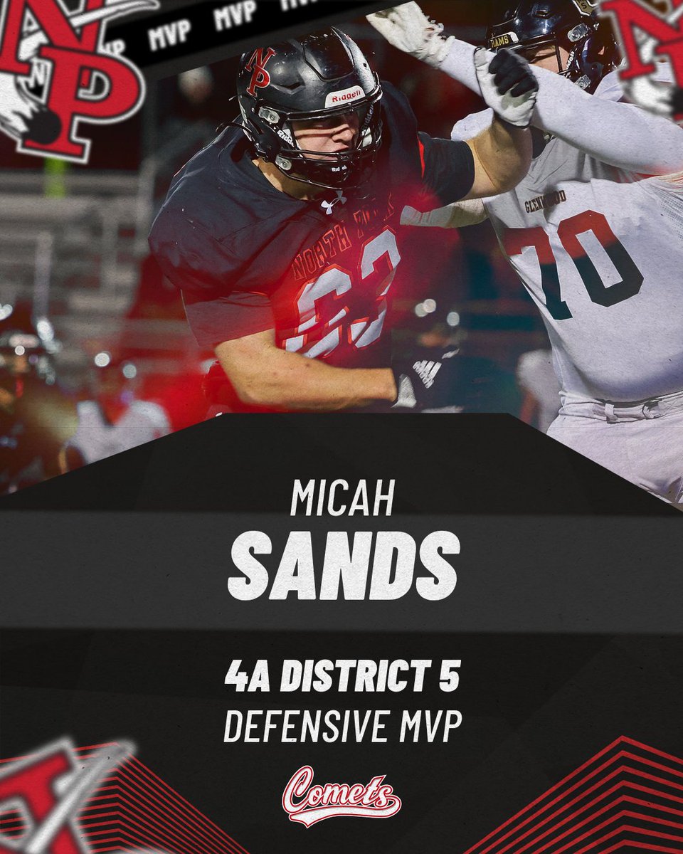 North Polk's 4A District 5 Defensive MVP Micah Sands!
