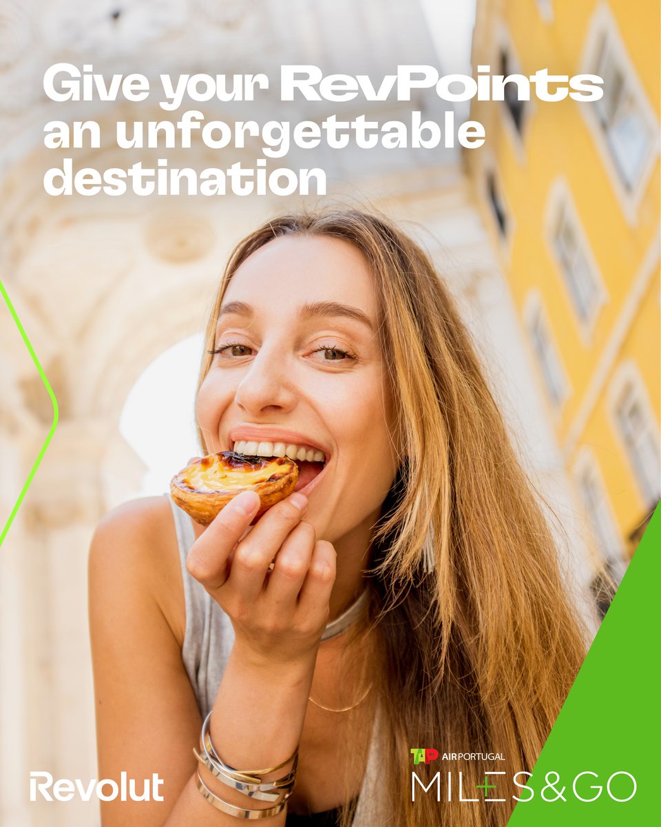 GoldStrAviation's tweet photo. Got RevPoints? TAP Air Portugal has destinations!
Redeem 1 RevPoint for 1 TAP Miles&amp;Go mile and turn your balance into journeys. Your next boarding call might be closer than you think: https://t.co/2DJEKupFUH 👀🌍 https://t.co/w6RYdUNHFC