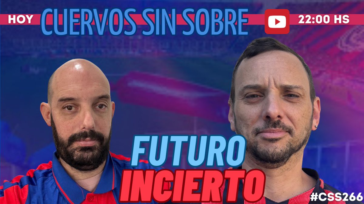 Hoy los esperamos a las 22:00 para debatir sobre el presente, habrá acefalia? Son todos funcionales? Se viene un éxodo como pocas veces paso de jugadores de muchas disciplinas???
Los esperamos
Suscribite y no te lo pierdas!!!
YouTube.com/@cuervosinsobre