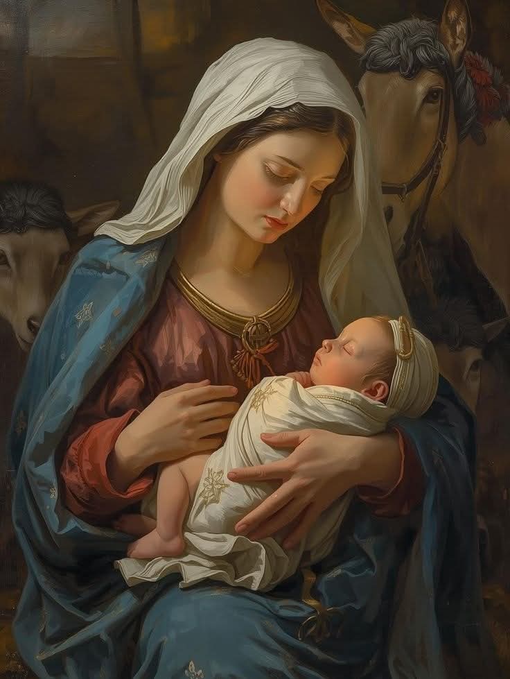 + نحن نعطيك السلام مع غبريال الملاك قائلين السلام لك يا ممتلئة نعمة الرب معك

+ من أجل هذا نمجدك كوالدة الإله كل حين اسألي الرب عنا ليغفر لنا خطايانا