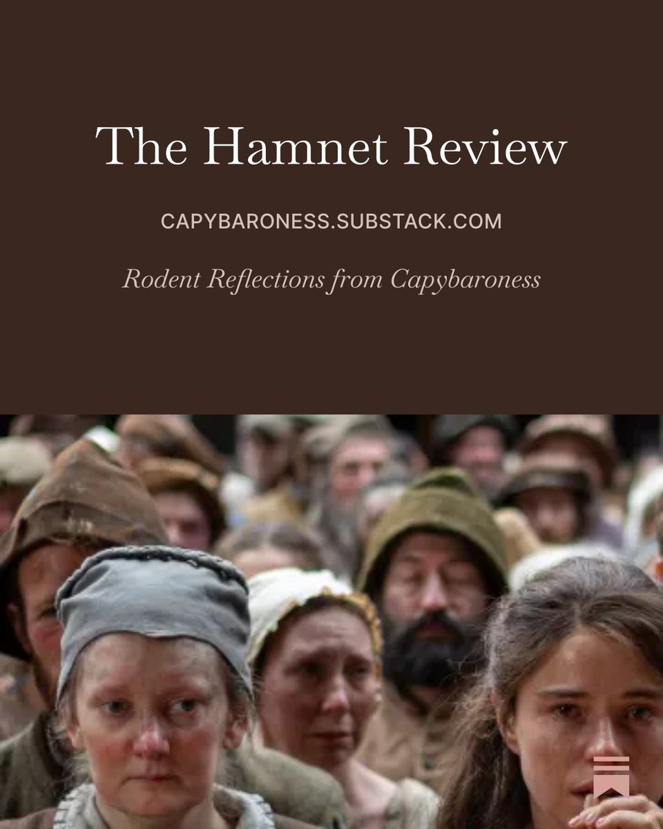 my review of Hamnet is up! you can't begrudge anyone their emotional reaction to a film, but i found it programmatic to a fault, condescendingly mechanical in its emotional beats, and shockingly disdainful towards the greatest work of English literature api.omarshehata.me/substack-proxy…