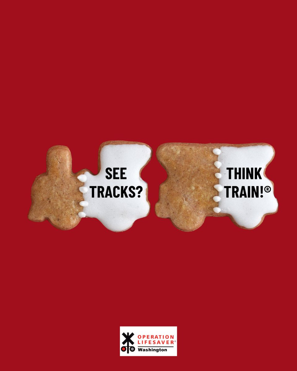 These cookies are serving up valuable wisdom. On National Cookie Day and every day, remember to always expect a train! Stay safe, friends. ♥️🍪
.
.
#STOPTrackTragedies #SeeTracksThinkTrain #NationalCookieDay