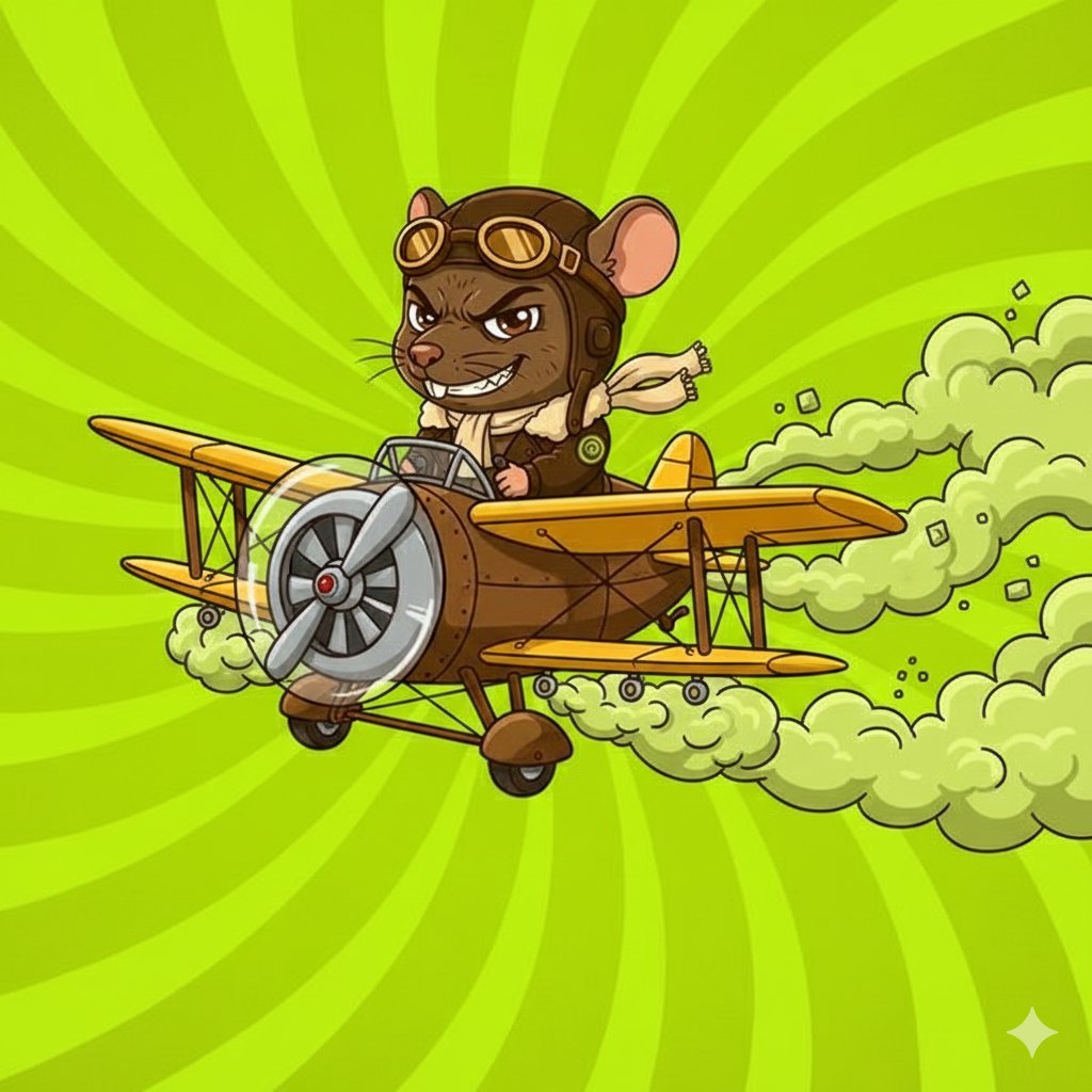 CropDuster, the ghost pilot of the meme pool. 
While Queen Queef recruits Puffs, I sabotage the memepool. 
Chaos is my cargo, sneak attacks to pollute the chain.
You won't see me coming!
​#LordsofEmission #FartDynasty 
<a href="/SolQueef/">Queen Queef</a> 
Queef.io