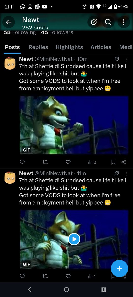 Twitter was so proud of me the tweet sent twice 😭