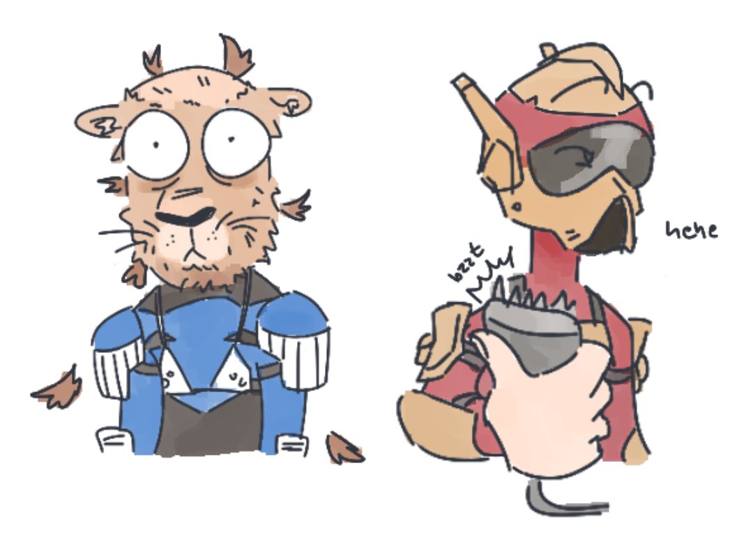 hes being punished
Phobos had enough of Meouch's bullshit