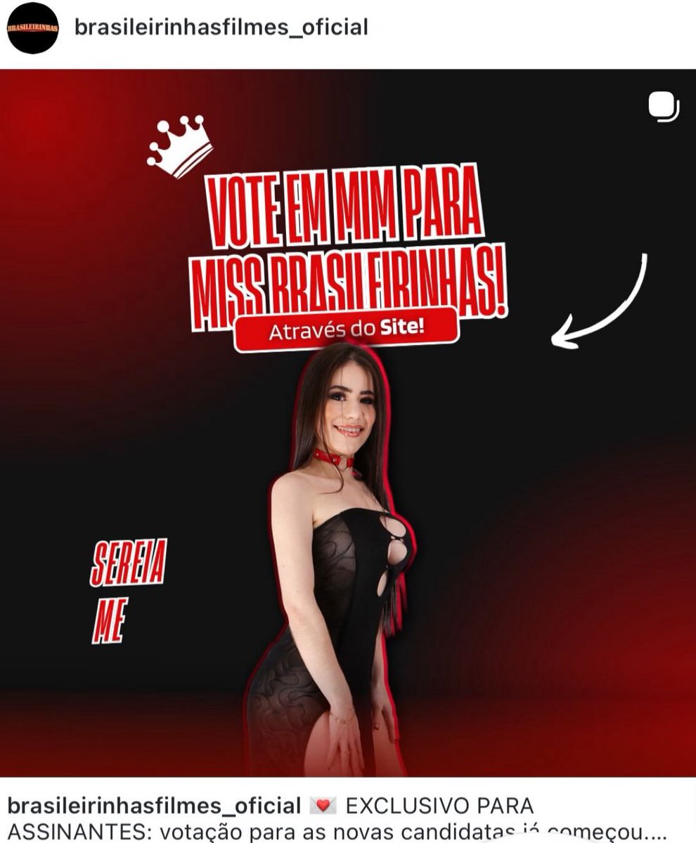 🌞🌹 olá olá meus tesões estou novamente na votação para miss <a href="/brasileirinhas/">Brasileirinhas</a> 🌞🙏🏾💕🥰🌅🌠 votem em mim estou lá como Seréia Me gratidão semana abençoada chuvas de bençãos a vida de todos gratidões e uniões 

acasadasbrasileirinhas.com.br/disputas/?fbcl…