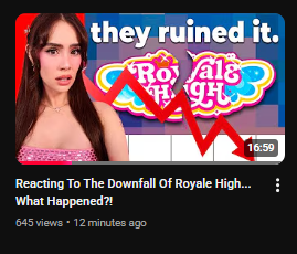 oh the AUDACITY of this lady.. #royalehigh