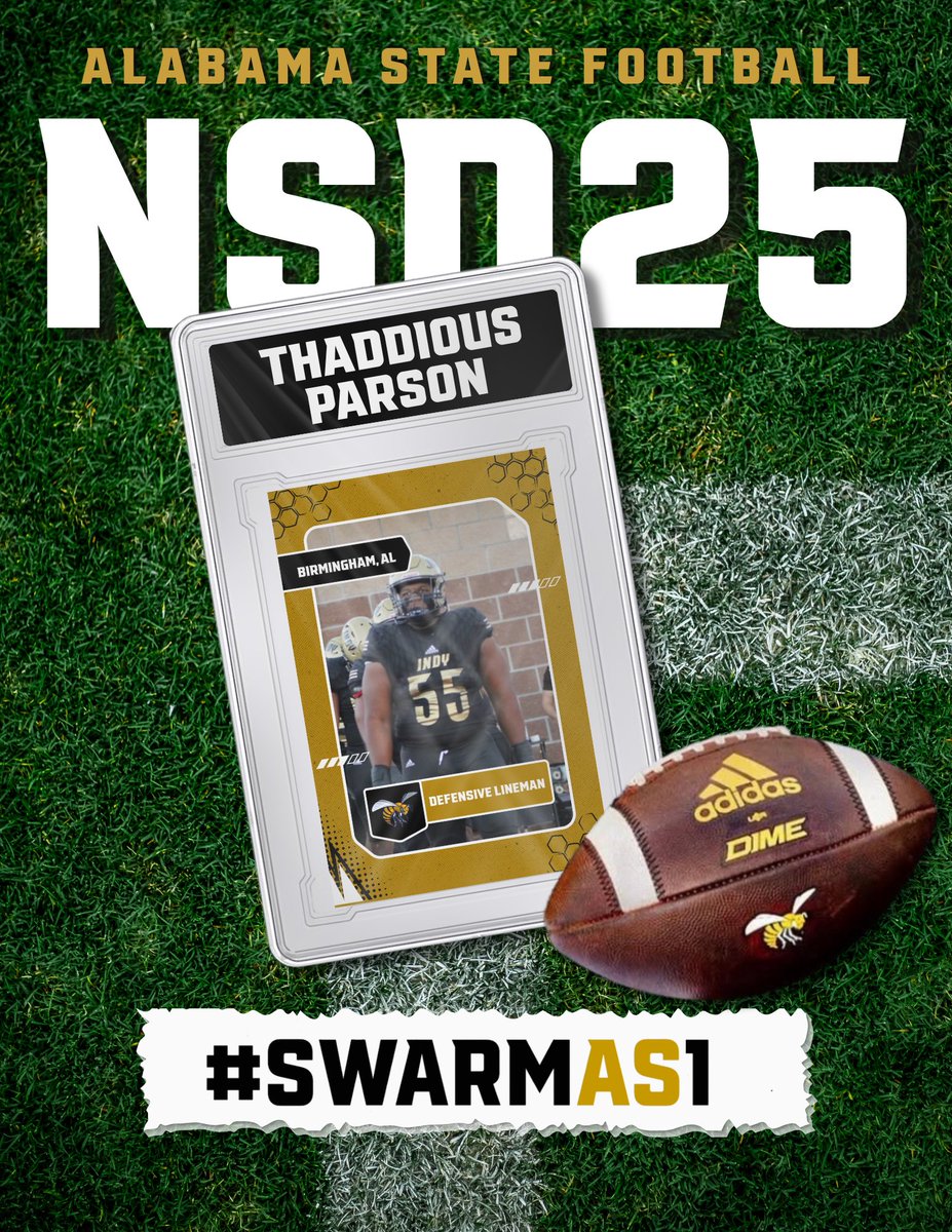 BamaStateFB's tweet image. Backfield breaker, high value card 🃏 Welcome to the Nest 🐝 

#SWARMAS1 x #EXECUTE x #SWAC x #HBCUFootball