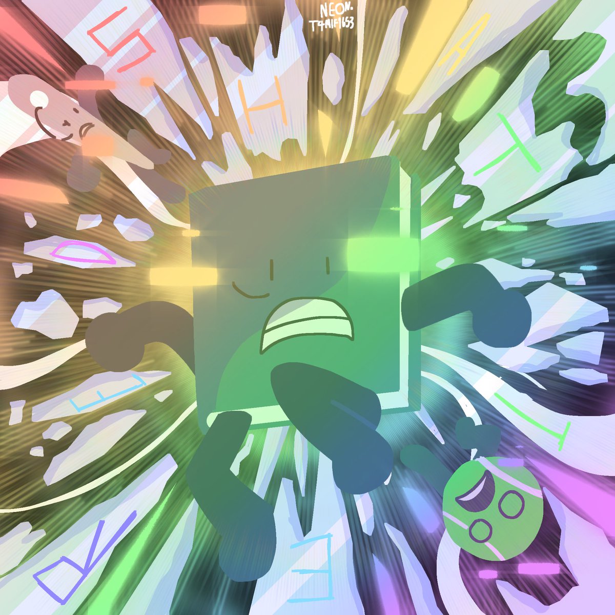 T4miF1653's tweet image. FINALLY finished this Bfdia 23: Shattered fanart
#bfdia23 #Fanart #objectshowcommunity #Bfdia