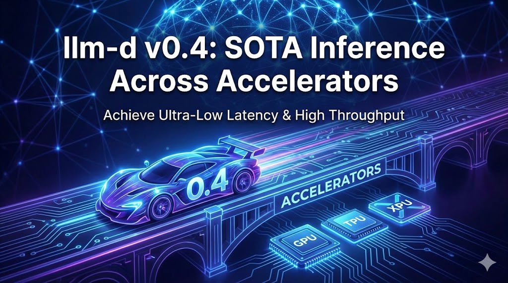 🚀 Announcing llm-d v0.4!

This release focuses on achieving SOTA inference performance across accelerators. 

From ultra-low latency for MoE models to new auto-scaling capabilities, we’re pushing the boundaries of open-source inference.

Blog: llm-d.ai/blog/llm-d-v0.…

🧵👇