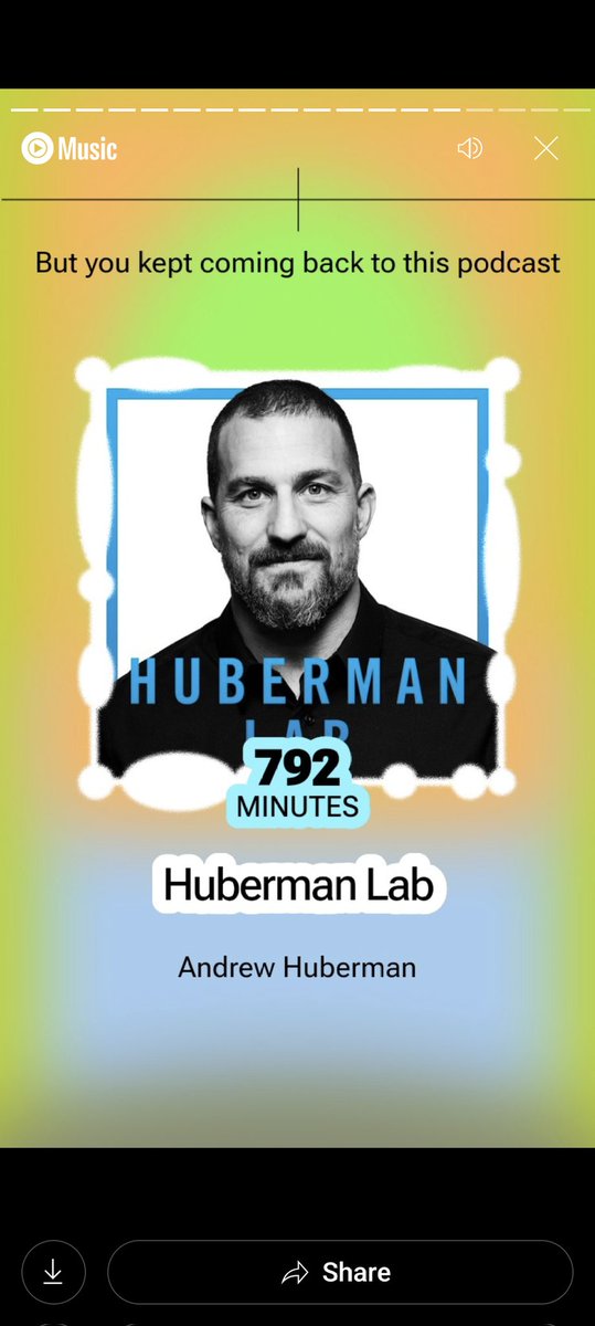 JYMMiLing's tweet photo. Yap that's me 
My #YouTubeMusicRecap 2025 is basically just a @hubermanlab fan account at this point. 😅
Huge thanks to Andrew and the team. You turned countless hours of work into the "time of my life" by keeping me educated and focused. The best work companion hands down. https://t.co/0fGoOFxxI3
