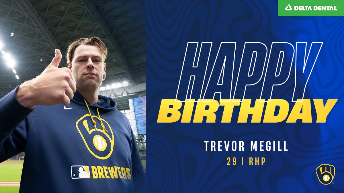 Brewers's tweet image. Happy birthday @TrevorMegill ‼️

#DeltaDentalBirthdays