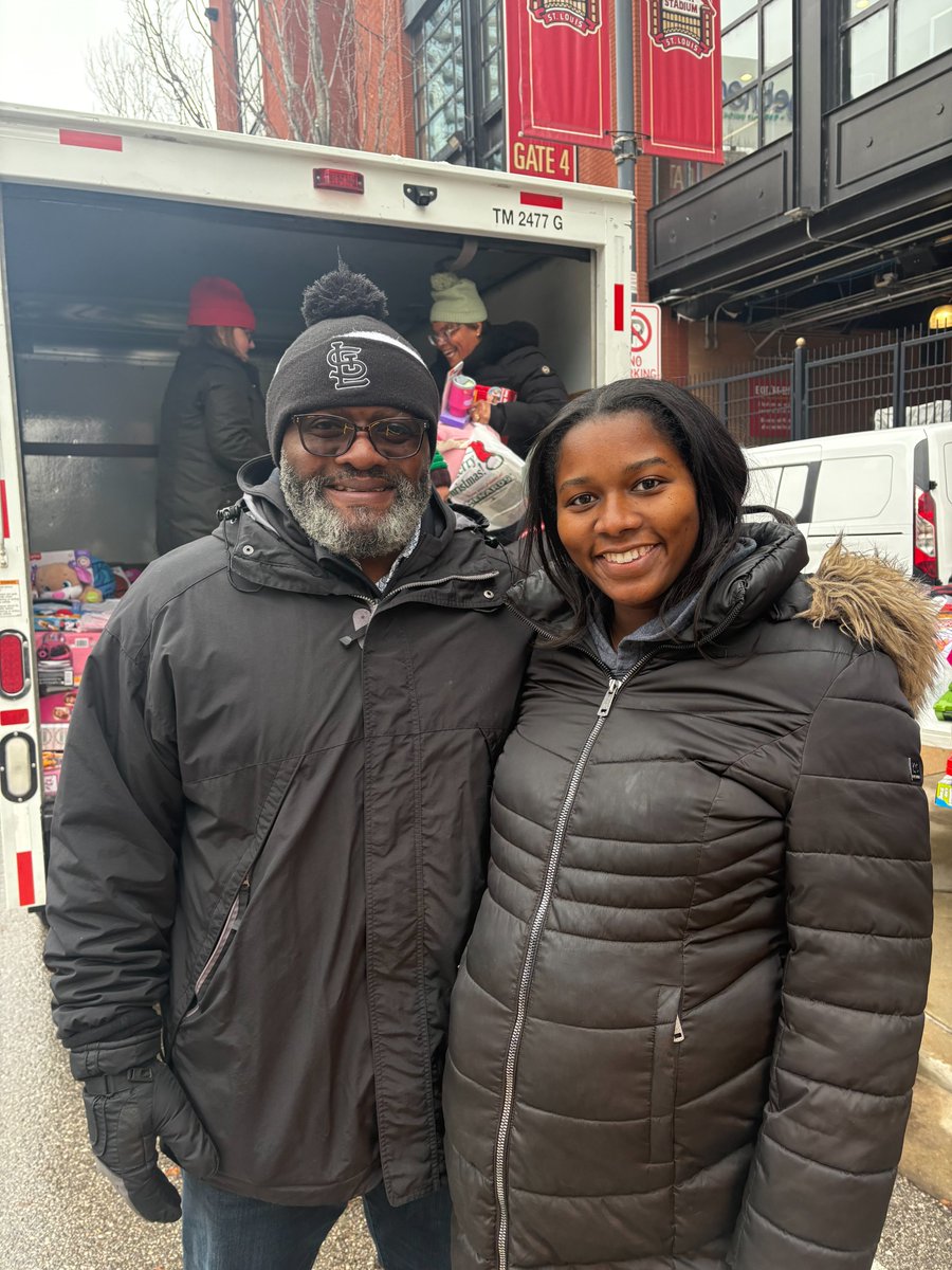 MidtownCS's tweet photo. Once again, @CardinalsCare stepped up to the plate to make the holidays magical for Midtown's kiddos! Thanks to the St. Louis Cardinals staff and generous donors from across the region, we were able to pack our truck with presents for children of all ages! https://t.co/FSxchreo1c