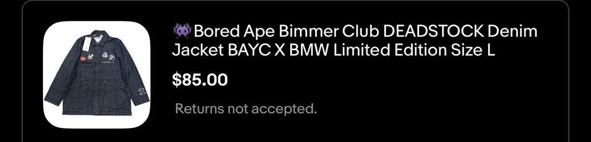 Someone accepted my $85 offer on this grail. W.