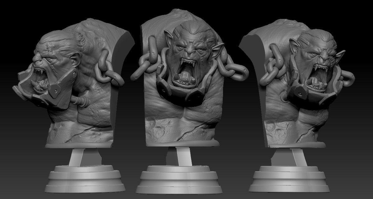Acabado ,ogro escultura z brush