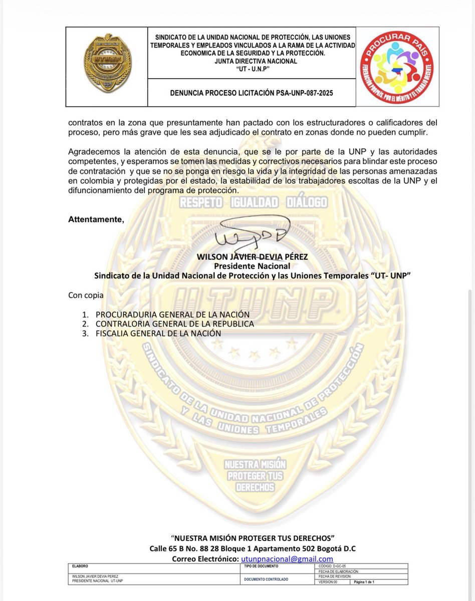 UT UNP URABA tweet media